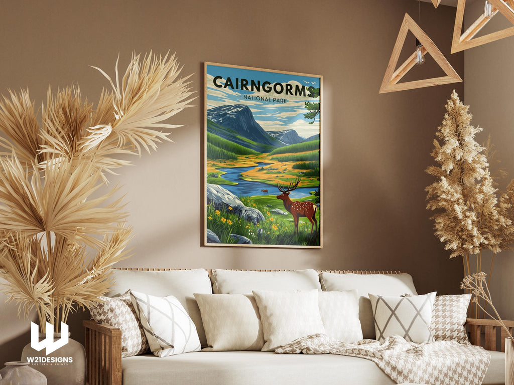 Cairngorms National Park Print: Scotland Highland Landscape Art