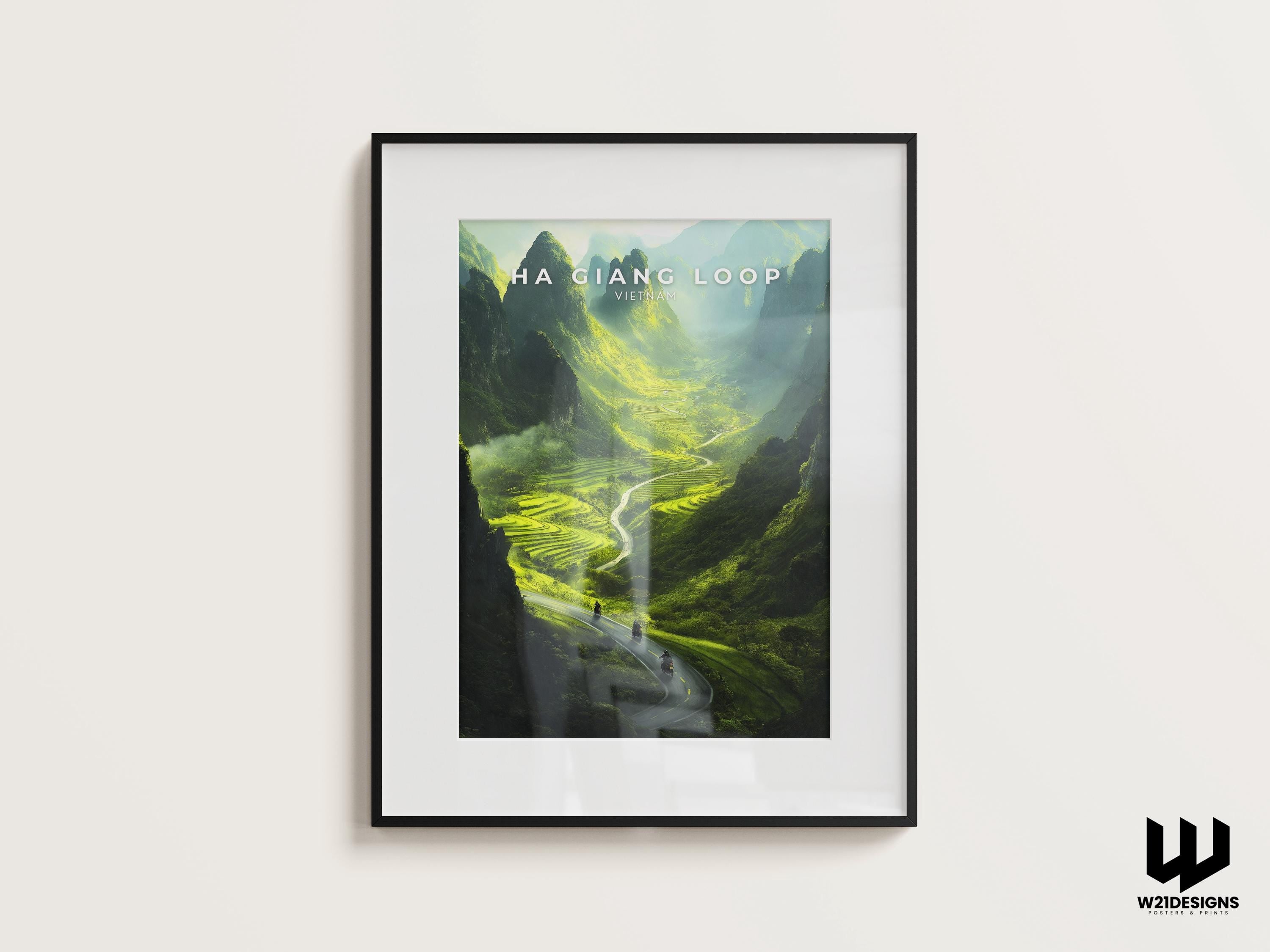 Ha Giang Loop Vietnam Travel Poster: Scenic Road Trip Art Print